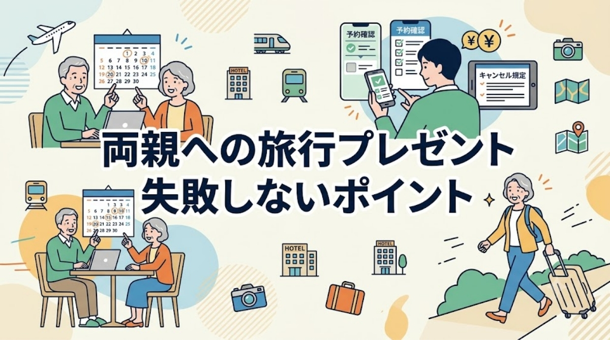 両親への旅行プレゼントで失敗しないためのポイント