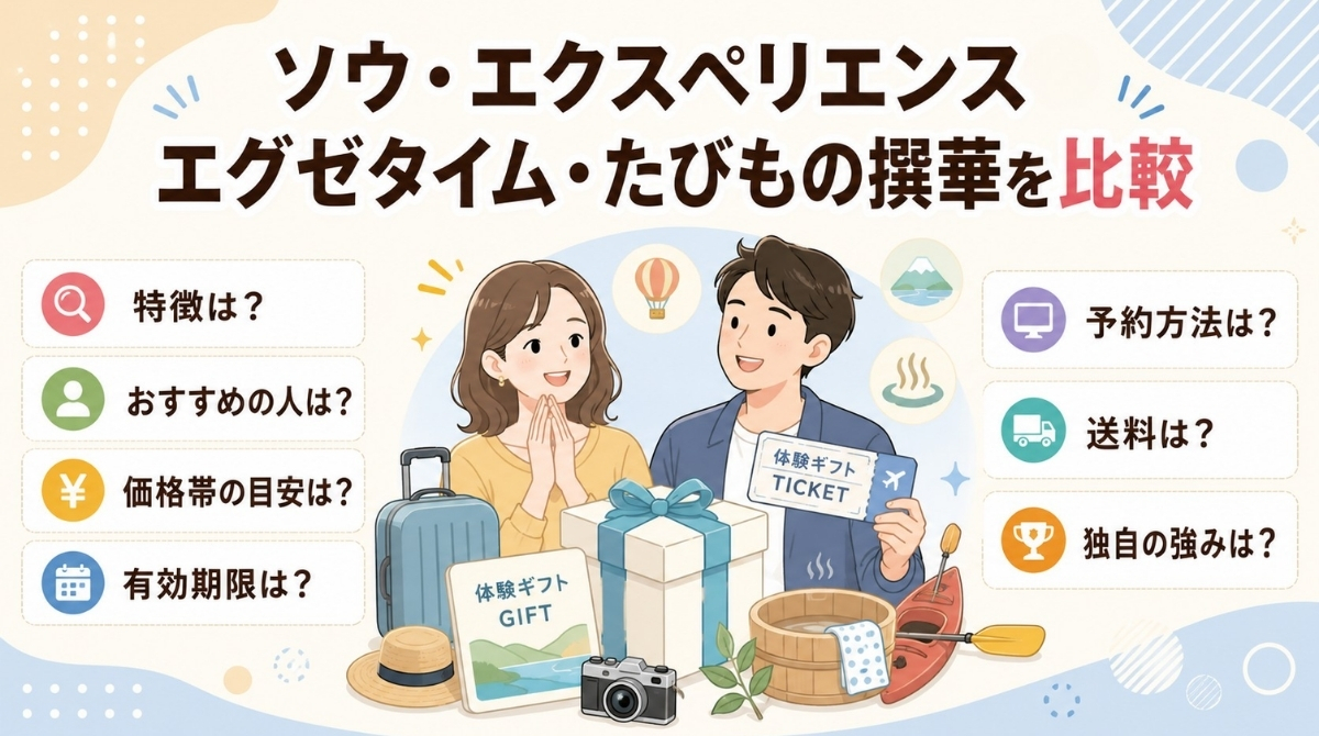 ソウ・エクスペリエンスと他社サービスを比較